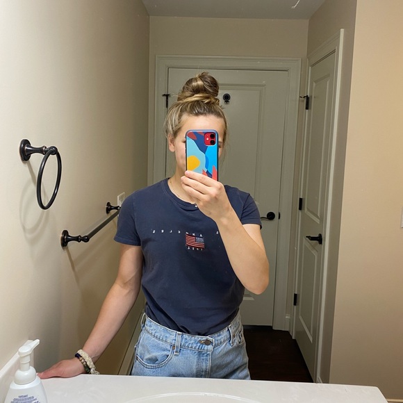 Vintage Brandy Melville Flag Tee - Picture 4 of 6